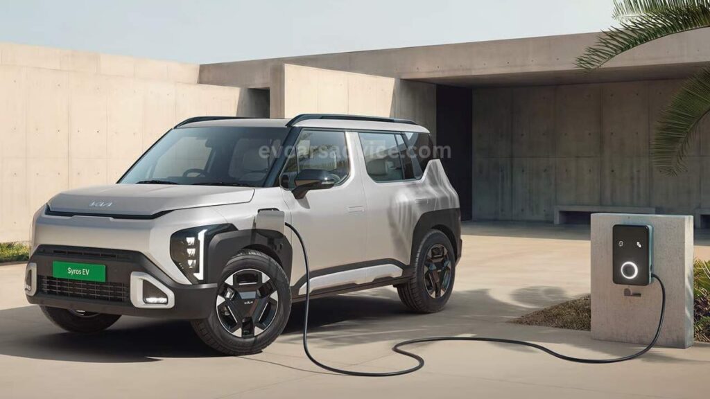 New Kia Syros EV Spied